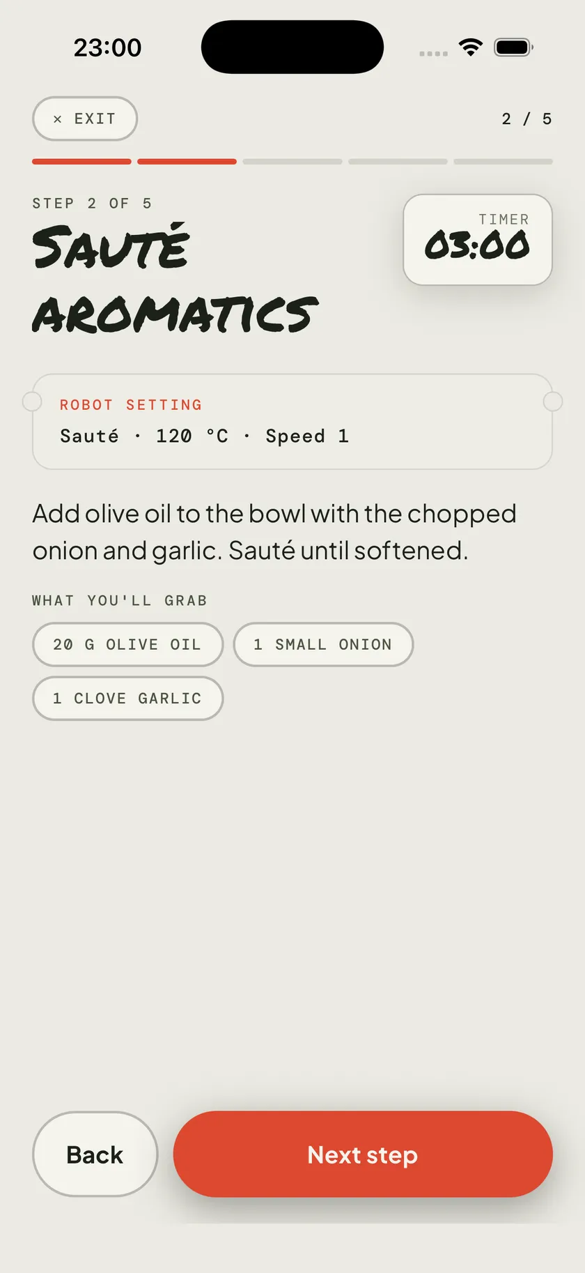 SOUS — cook mode